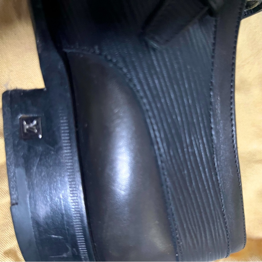 Louis Vuitton Greenwich Buckle Monk Straps Epi Leather Black, Men's 10M US 11M
